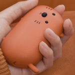 Techgear H-W-04OR 小猫喵 二合一暖手充電寶 (橙色)